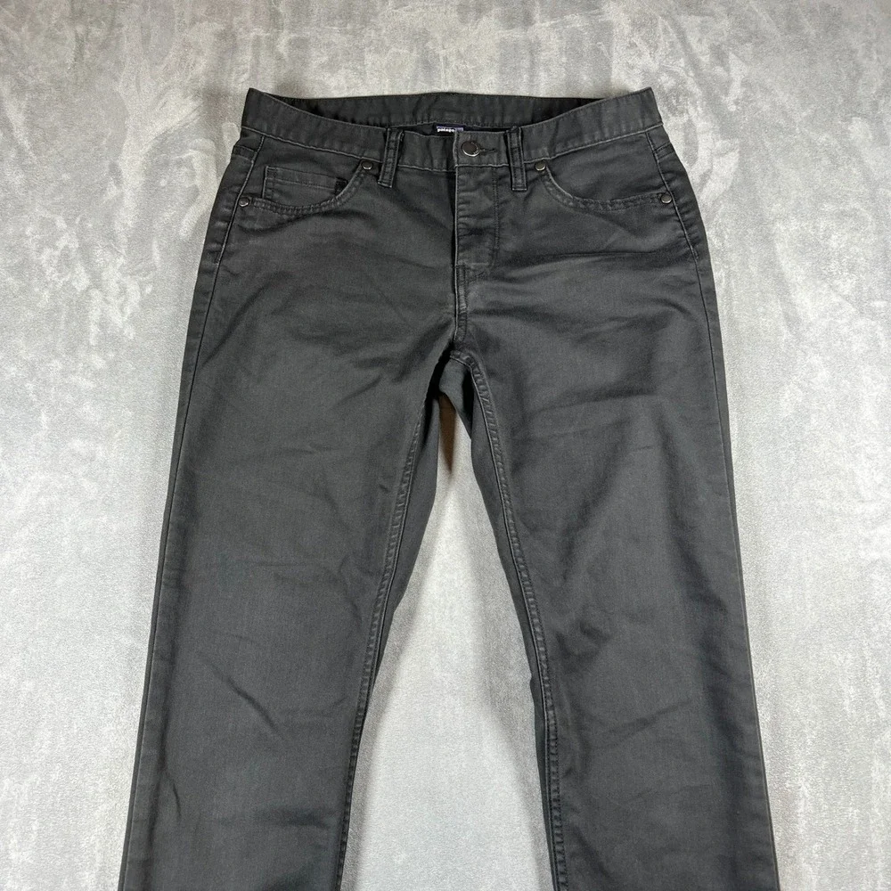 Patagonia Womens Size 6 Organic‎ Cotton Slim Fit 5-Pocket Pants Forge Grey